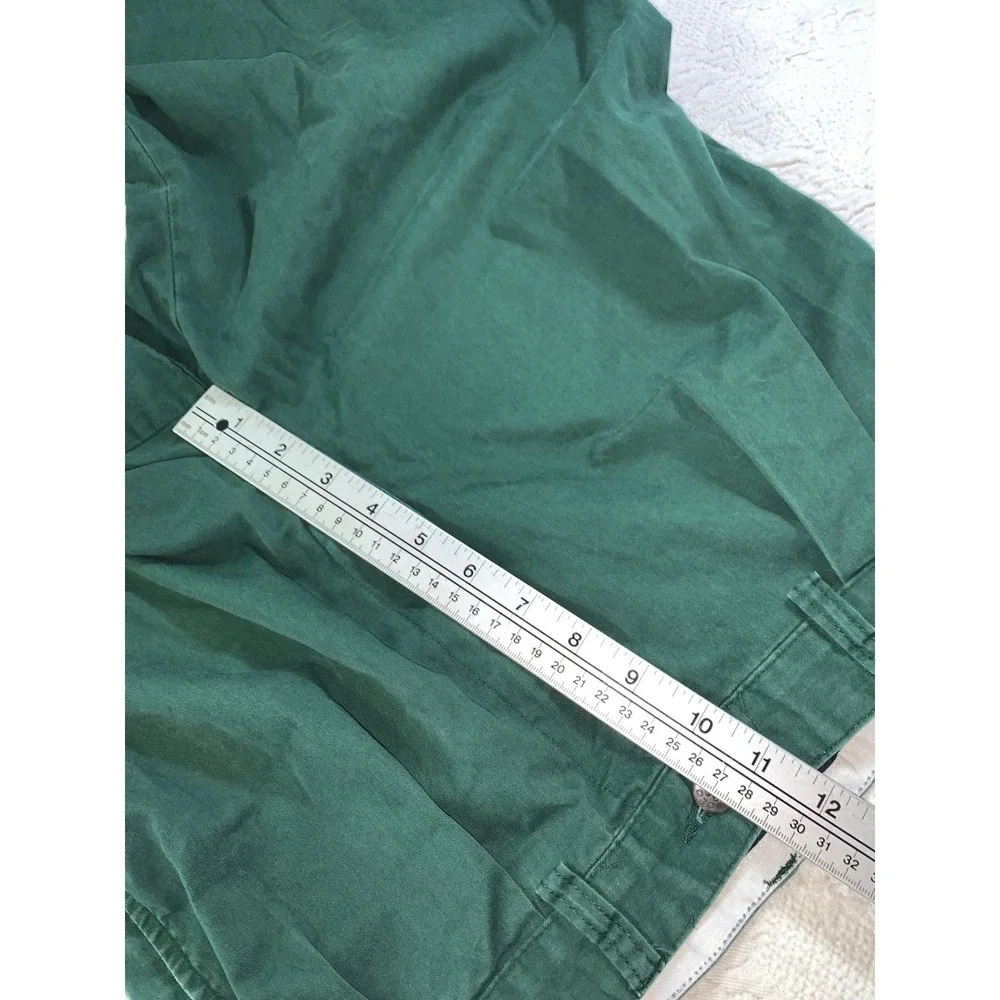 Polo Golf Ralph Lauren Mens 30x29 Vintage Pleated Chino Pants Green Cotton